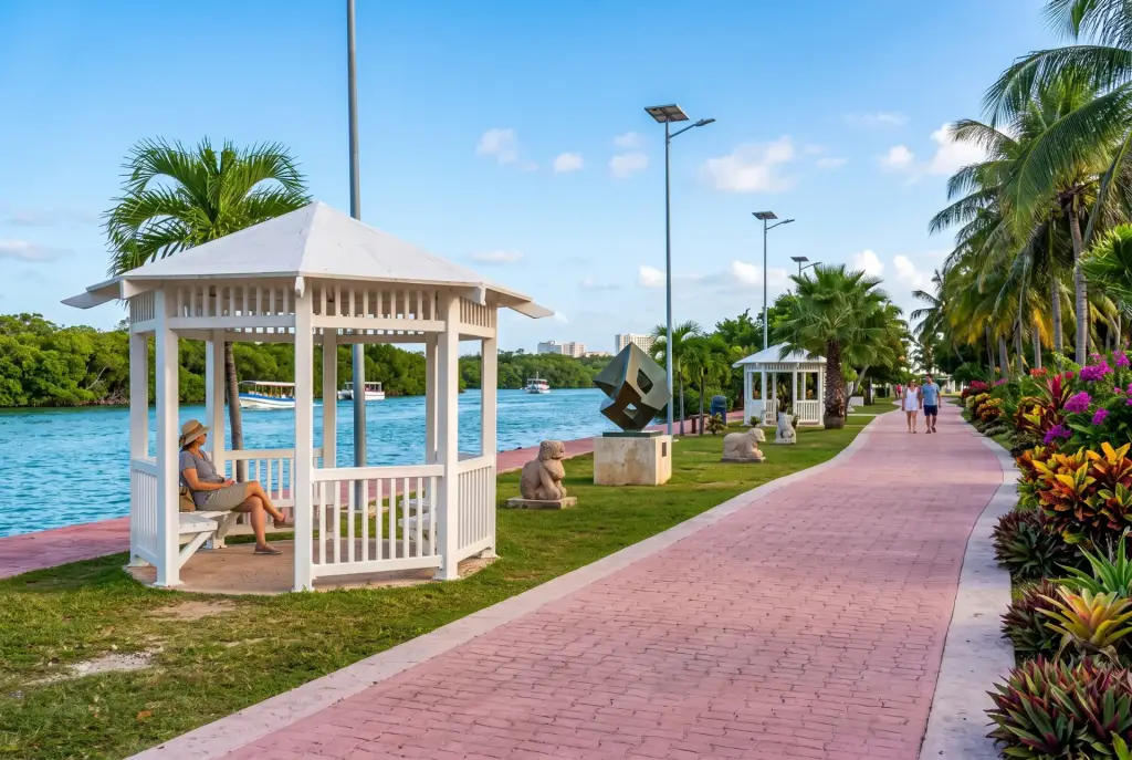 Jardín del Arte & Canales de Nichupté - Spot fotográfico en Km 4.5 Zona Hotelera, Cancún para visitar en auto