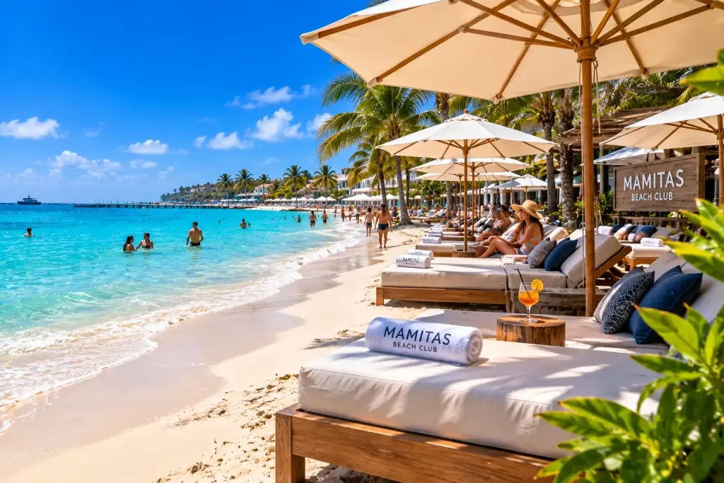 Calle 38 & Playa Mamitas - Spot fotográfico en Playa del Carmen, Quintana Roo para visitar en auto